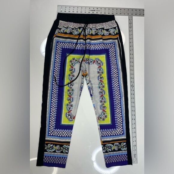 Clover Canyon Mixed Print Pattern Drawstring Pants Women Medium Multicolor - Picture 8 of 10
